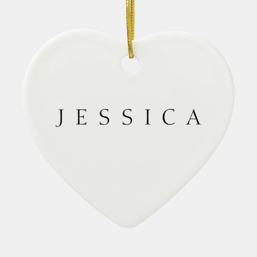 Classic Name (or word) Keramik Ornament (Vorne)