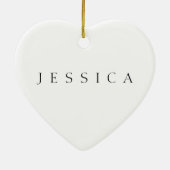 Classic Name (or word) Keramik Ornament (Hinten)