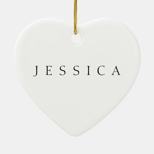 Classic Name (or word) Keramik Ornament (Hinten)