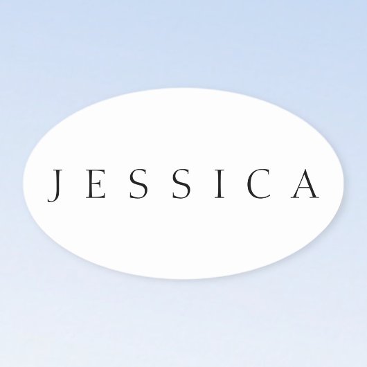 Classic Name (or word) Ovaler Aufkleber