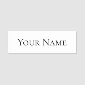 Classic Name Tag - Ihr Name Namensschild (Vorderseite)