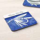 "Classic Nass Fly - Blue" Foreut Fly Untersetzer (Linke Seite)