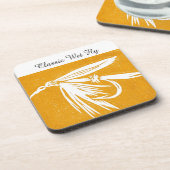 "Classic Nass Fly - Golden" Trout Fly Untersetzer (Linke Seite)