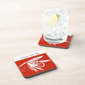 "Classic Nass Fly - Red" Foreut Fly Untersetzer (Rechte Seite)