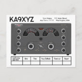 Classic National NC-183D Radio Transceiver QSL Postkarte (Vorderseite)