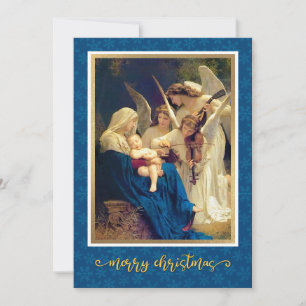 Classic Nativity Angels Music "Merry Christmas" Feiertagskarte