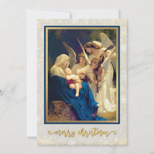Classic Nativity Angels Music "Merry Christmas" Feiertagskarte