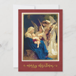 Classic Nativity Angels Music "Merry Christmas" Feiertagskarte