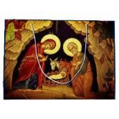 CLASSIC NATIVITY SCENE GIFT BAG FÜR CHRISTMAS GROßE GESCHENKTÜTE (Rückseite)