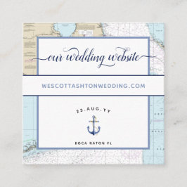 Classic #Nautical #Wedding Website South #Florida Begleitkarte