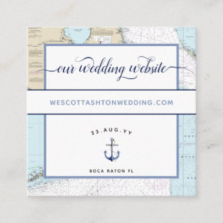 Classic #Nautical #Wedding Website South #Florida Begleitkarte