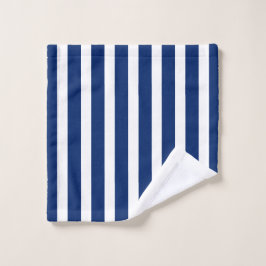 Classic Navy and White Striped Formal Stylish Waschlappen