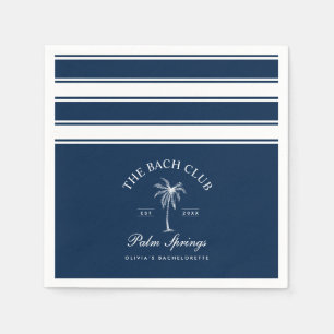 Classic Navy Beach Bachelorette Serviette