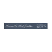 Classic Navy Blue Elegant Calligraphy Minimal (Person)
