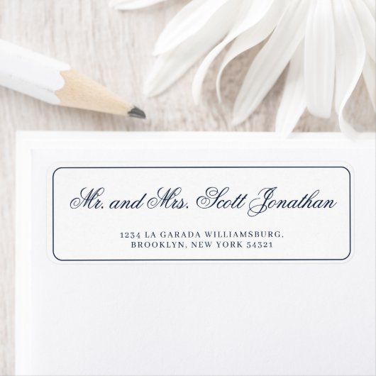 Classic Navy Blue Elegante Calligraphy Simple (Insitu)