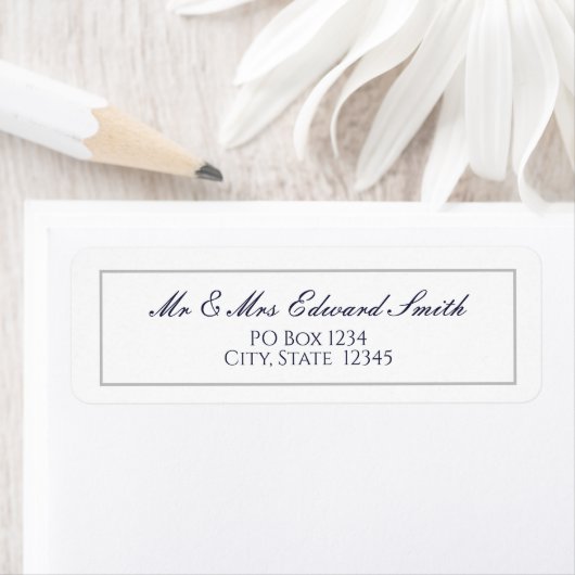 Classic Navy Blue mit Rücksendeadresse (Insitu)