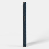 Classic Navy Blue Muster Custom Monogram iPhone 6 Hülle (Rechte Seite)