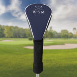 Classic Navy Blue Personalisiert Monogram Golf Clu Golf Headcover<br><div class="desc">Personalisieren Sie das Monogramm in klassischer Typografie,  um ein einzigartiges Golfgeschenk zu schaffen und für jeden Golfer zu behalten. Entwickelt von Thisisnotme©</div>