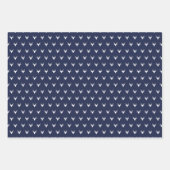 Classic Navy Blue Tartan Kariert Frohe Weihnachten Geschenkpapier Set (Vorderseite 2)