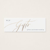 Classic Navy Blue White Elegant White Gold Geschen (Vorderseite)