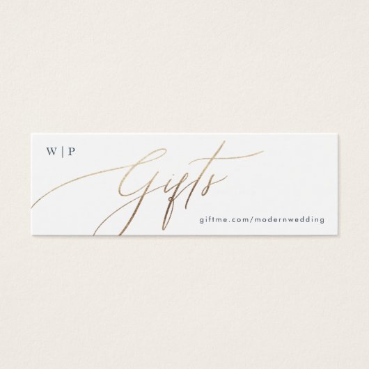 Classic Navy Blue White Elegant White Gold Geschen (Vorderseite)