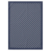 Classic Navy Kariert Tablecloth Farmhouse Charm Tischdecke (Vorderseite)