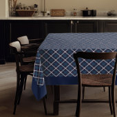 Classic Navy Kariert Tablecloth Farmhouse Charm Tischdecke