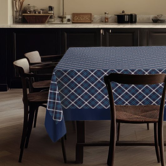 Classic Navy Kariert Tablecloth Farmhouse Charm Tischdecke