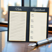 Classic Navy Open House Floor Plan Elegant Detail Visitenkarten