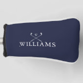 Classic Navy Personalisiert Name Golf Clubs Golf Headcover (Vorderseite)