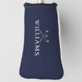 Classic Navy Personalisiert Name Golf Clubs Golf Headcover (Rotieren 90)