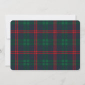 Classic Navy Tartan Plaid Photo Christmas Card Einladung (Rückseite)