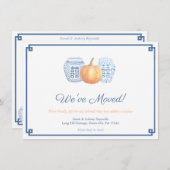 Classic Navy und Orange Pumpkin Änderung der Adres Ankündigung (Vorne/Hinten)