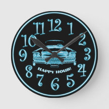 Classic Neon Car, Add Name to License, Happy Hour!