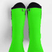 Classic Neon Green Socks Soft Sleek und stilvoll Socken (Oben)