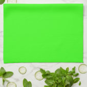 Classic Neon Green Totuch - Lebhafte Küche Akzent Geschirrtuch (Gefaltet)