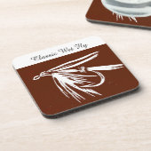 "Classic Net Fly - Brown" Foreut Fly Untersetzer (Linke Seite)