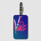 Classic Net Fly Luggage Tag Gepäckanhänger (Vorderseite Vertikal)