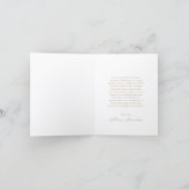 Classic Neutral Monogram Elegant Wedding Dankeskarte (Innenseite)