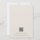 Classic Neutral Stripes Photo Wedding Save The Date (Rückseite)