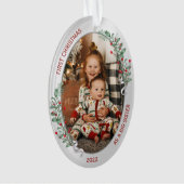 Classic Newborn 1. Weihnachts Big Sister Ornament (Vorderseite)