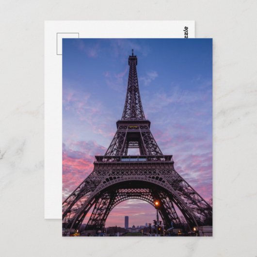 Classic Niedlich Eiffelturm Paris Frankreich Foto Postkarte (Vorne/Hinten)