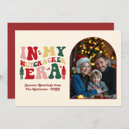 Classic Noel In My Nutcracker Era Christmas Photo Feiertagskarte