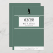 Classic Novel Book cover inspired Save The Date (Vorne/Hinten)