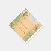 Classic Nursery Sports Bears Baby Shower Serviette (Ecke)