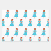 Classic Nutcracker, Ballerina Set 3 Geschenkpapier Set (Vorderseite 2)