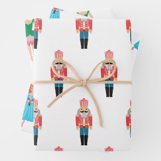 Classic Nutcracker, Ballerina Set 3 Geschenkpapier Set (Beispiel)