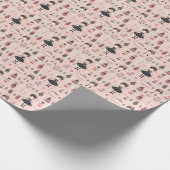 Classic Nutcracker Ballet Clara, Black Tutu, Pink Geschenkpapier (Ecke)