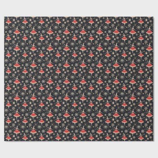 Classic Nutcracker Ballet, Waltz der Schneeflocken Geschenkpapier (Flach)