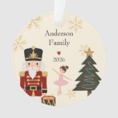 Classic Nutcracker Christmas Acrylic Ornament (Vorderseite)